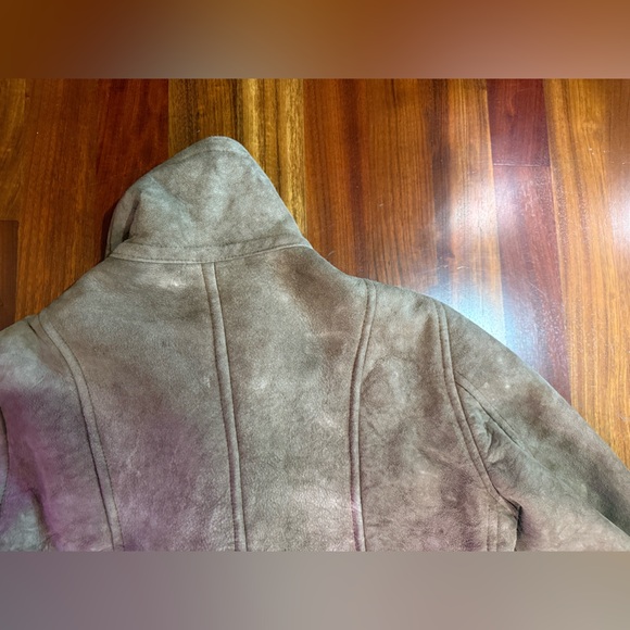 Vintage Much Loved Genuine Shearling Coat, L - Picture 7 of 16